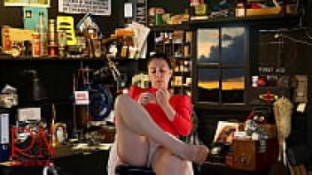 You being in my house is already strange. My high heels and lovely legs are directly in front of your nose. 3.