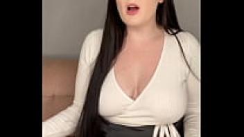 An attractive teacher forgot her underwear.