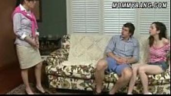 Mature, big-tits stepmother and her stepdaughter fall in love.