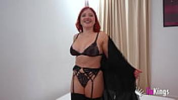 The ANAL queen is gorgeous. Charlotte Scarlet with cocks all around her