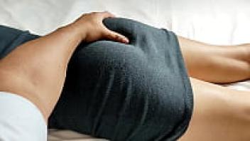 It's time to take advantage of my step-sister-in-law's sub-English Jav as she hurt her leg and needs a massage and her husband isn't here.