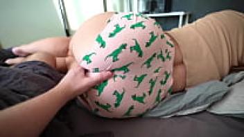 Sex is hinted at by the big booty step sister in short shorts.