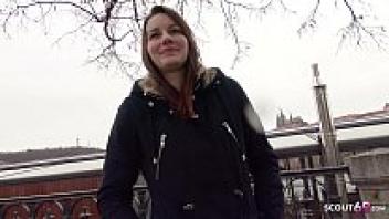 GERMAN SCOUT: ADORABLE NATURAL TEEN ELENA CHEATING LOVE AT MODEL CASTING