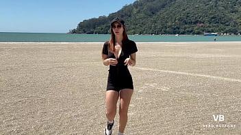 I went for a run on the beach and ran into my step son&'s friend.