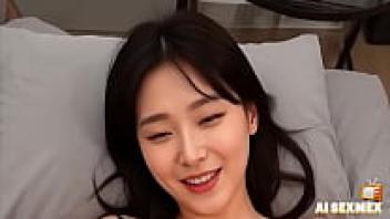 Orgasm girl adoring her large ass and pussy | Korean girl having sex at home | AI-generated virtual sex