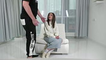 Alesia Cage, a stunning 18-year-old virgin, is on Porn Casting.